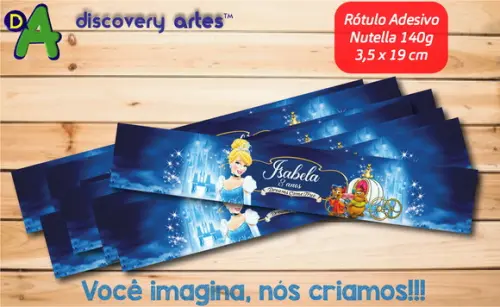 Rótulo Adesivo Nutella Cinderela