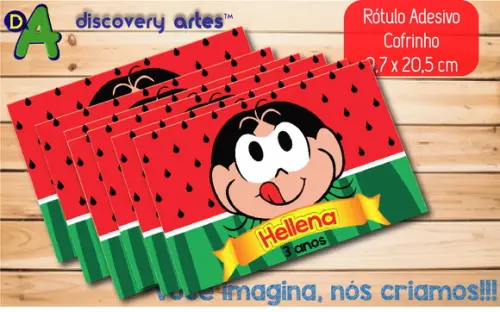 Rótulo Adesivo Cofrinho Magali