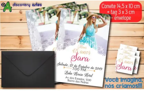 Convite Aniversário 15 Anos com Foto
