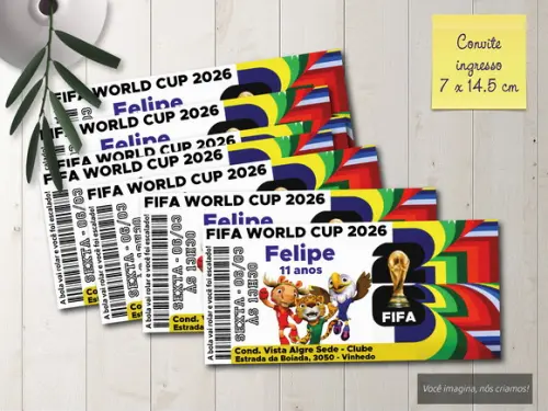Convite Ingresso Copa do Mundo 2026