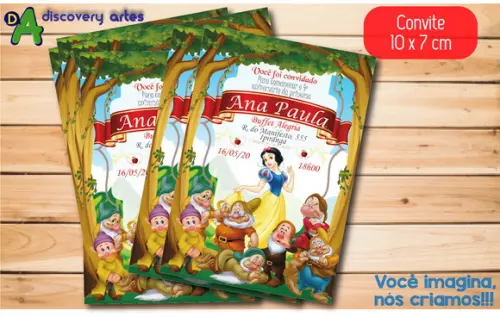 Convite Branca de Neve