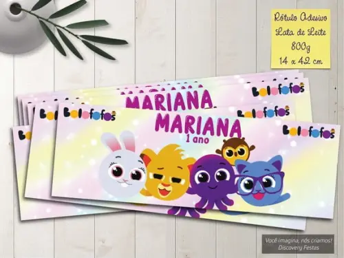 Rótulo Adesivo Lata de Leite (800g) Bolofofo