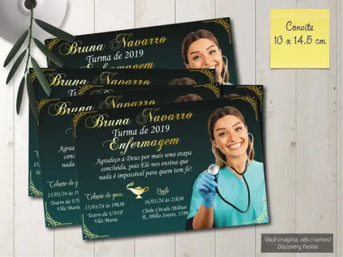 Convite de Formatura de Enfermagem
