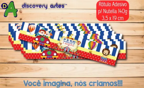 Rótulo Adesivo Nutella (140g) Circo