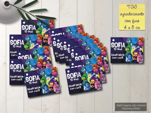 Tag Agradecimento Divertidamente 2