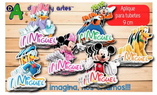 Aplique Turma do Mickey