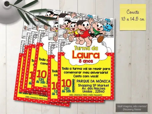Convite Turma da Monica