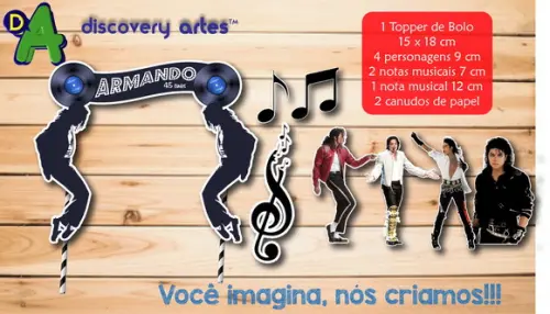 Topper de Bolo Michael Jackson