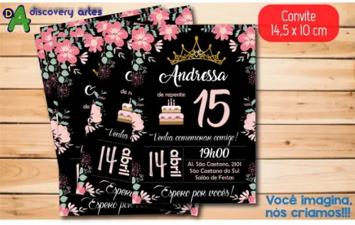 Convite Aniversário 15 Anos