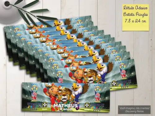 Rótulo Adesivo Batata Copa do Mundo 2026