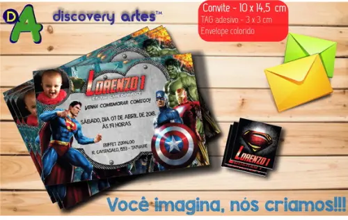 Convite Super Herois