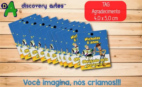 Tag Agradecimento Toy Story