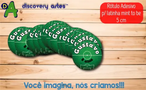 Rótulo Adesivo Latinha Futebol