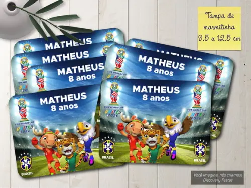 Tampa de Marmitinha Copa do Mundo 2026