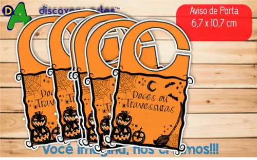Aviso de Porta Halloween