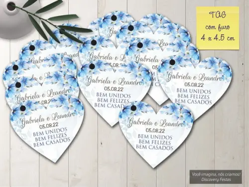 Tag Coração para Bem Casados