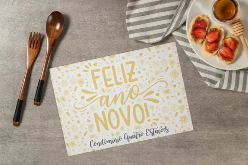 Jogo Americano Ano Novo (descartável)