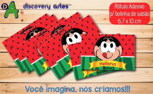 Rótulo Adesivo Bolinha de sabão Magali