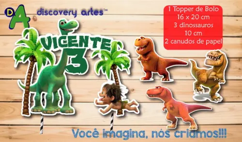Topper de Bolo o Bom Dinossauro