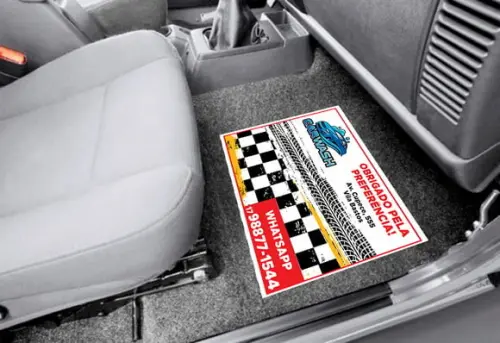 Tapete de Papel Personalizado para Carro (descartável)