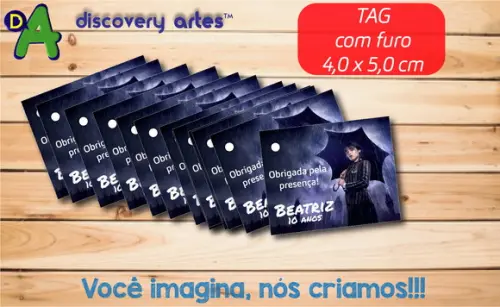 Tag Agradecimento Wandinha