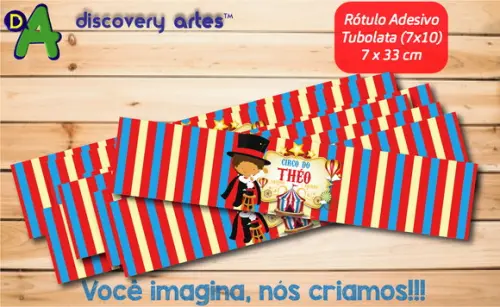 Rótulo Adesivo Tubolata (7x10) Circo