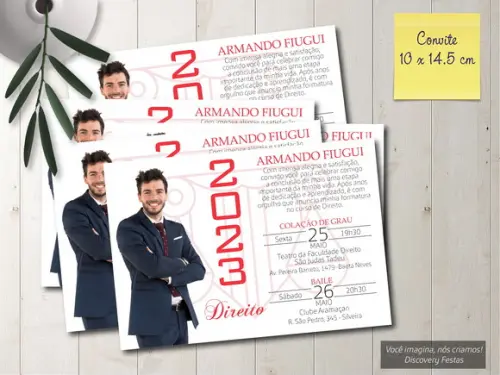 Convite de Formatura de Direito