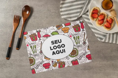 Jogo Americano com Logotipo (descartável)