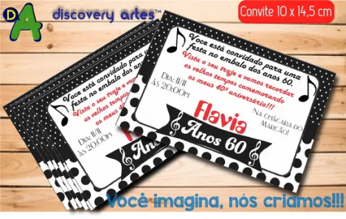 Convite Anos 60