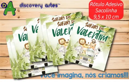 Rótulo Adesivo Sacola Safari