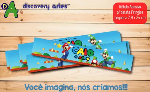 Rótulo Adesivo Batata Super Mario Bros