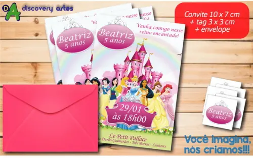Convite Princesas