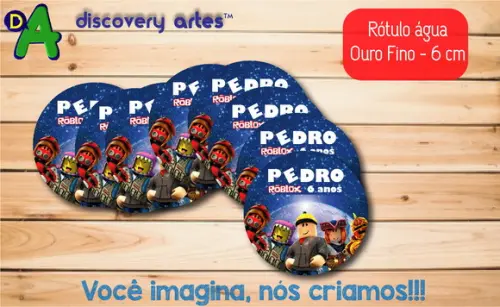 Rótulo Adesivo Água Ouro Fino Roblox