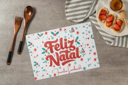 Jogo Americano Natal (descartável)