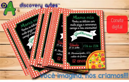 Convite digital Pizza