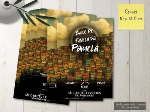 Convite Baile de Favela