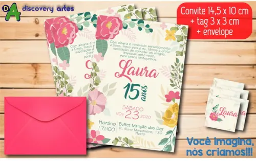 Convite Aniversário 15 Anos Debutante