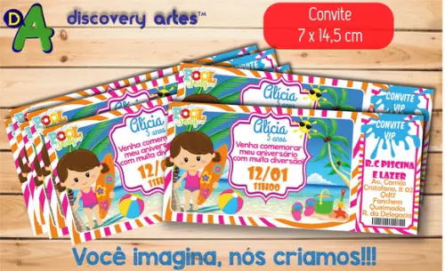 Convite ingresso Pool Party