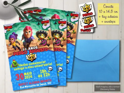 Convite Brawl Stars