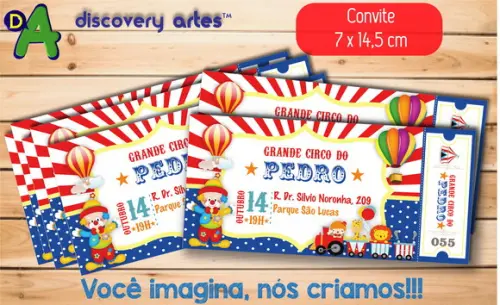 Convite Ingresso Circo