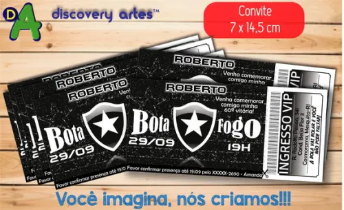Convite Ingresso Botafogo