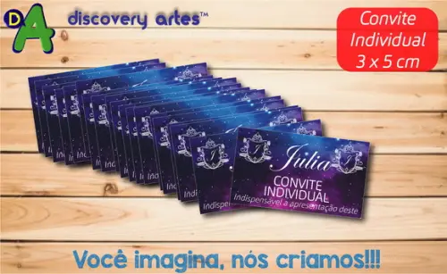 Convite Individual Debutante 15 Anos Galaxia