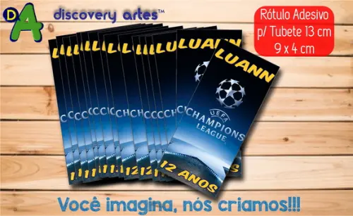 Rótulo Adesivo Tubete Champions