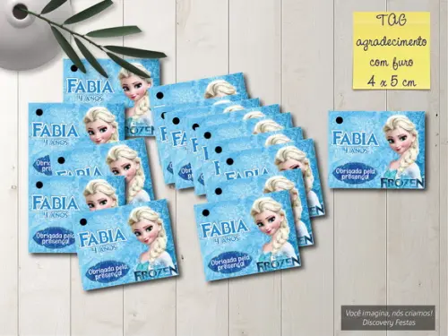 Tag Agradecimento Frozen