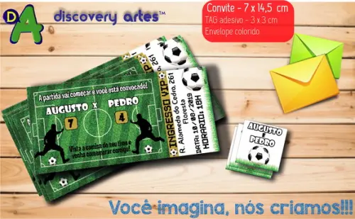 Convite Ingresso Futebol