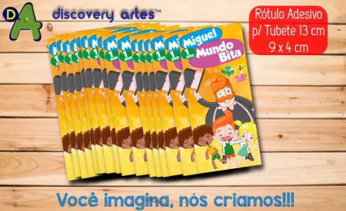 Rótulo Adesivo Tubete Mundo Bita