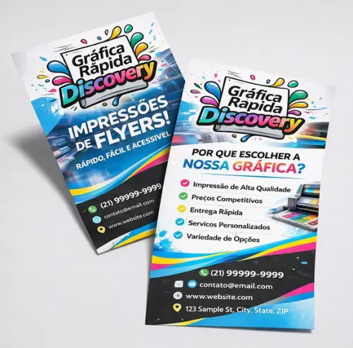 500 Panfletos Flyers no Tamanho A6