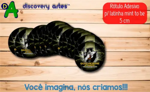 Rótulo Adesivo Latinha Vasco