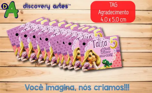 Tag Agradecimento Rapunzel