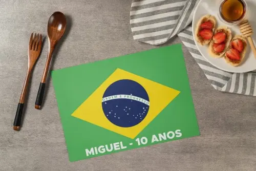 Jogo Americano Brasil Copa do Mundo 2026 (descartável)